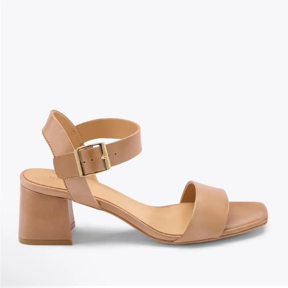 Nisolo Stella Go To block heel sandal almond - Picture 4 of 13